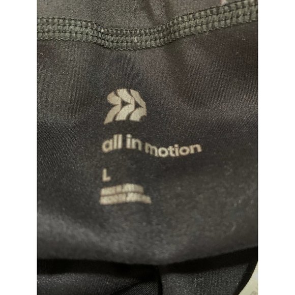 All In Motion Womens Large Legging Black Pants mesh panel Gym Sports Athletic Co - Picture 4 of 4